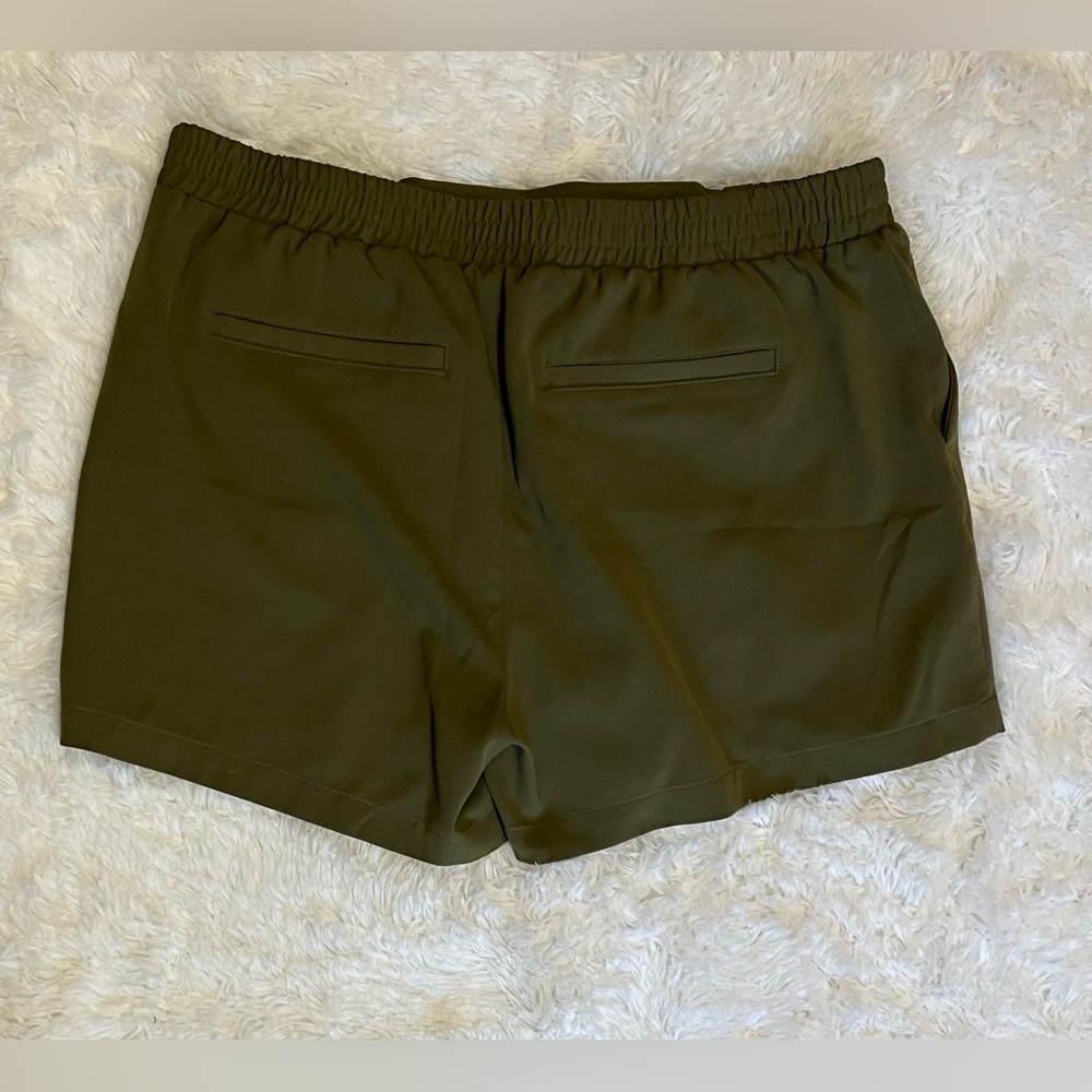 New York & Company Olive Green Shorts - Picture 3 of 6